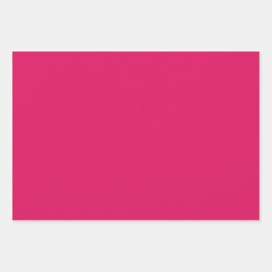 Plain Cerise Roos Ruby Pink Shades 3 Tones Inpakpapier Vel (Voorkant 3)