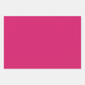 Plain Cerise Roos Ruby Pink Shades 3 Tones Inpakpapier Vel (Voorkant 2)