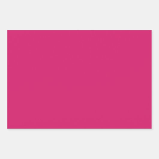 Plain Cerise Roos Ruby Pink Shades 3 Tones Inpakpapier Vel (Voorkant 2)