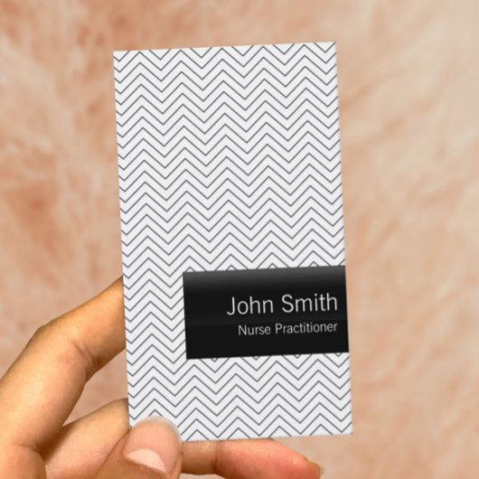 Plain Chevron Nurse Practitioner Visitekaartje