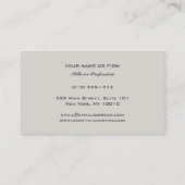 Plain chic Attorney Justice Scale Professional Visitekaartje (Achterkant)