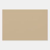 Plain Citrus Croissant Bruine tinten 3 tinten Inpakpapier Vel (Voorkant 3)