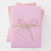 Plain Classic Bubble Gum Meloen Roze tinten 3 tint Inpakpapier Vel (In situ)