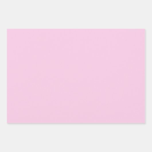 Plain Classic Bubble Gum Meloen Roze tinten 3 tint Inpakpapier Vel (Voorkant)