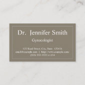 Plain & Classy Gynaecoloog Visitekaartje (Voorkant)
