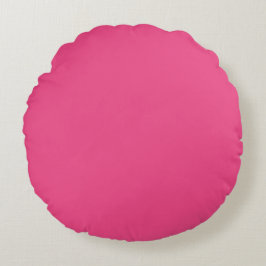 Plain color french rose hot pink rond kussen