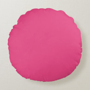 Plain color french rose hot pink rond kussen