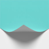 Plain color sea glass turquoise cadeaupapier (Hoek)