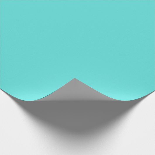 Plain color sea glass turquoise cadeaupapier (Hoek)