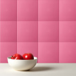 Plain color solid rosy watermelon pink tegeltje<br><div class="desc">Plain color solid rosy watermelon pink design.</div>