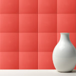 Plain color sunset orange coral red tegeltje<br><div class="desc">Plain color sunset orange coral red design.</div>