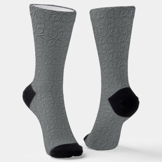 Plain Color With Added Design Crew Socks Sokken (Gebogen)