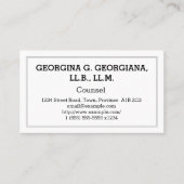 Plain Counsel Visitekaartje (Voorkant)