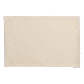 Plain Cream Pillow Hoesje Kussensloop (Voorkant)