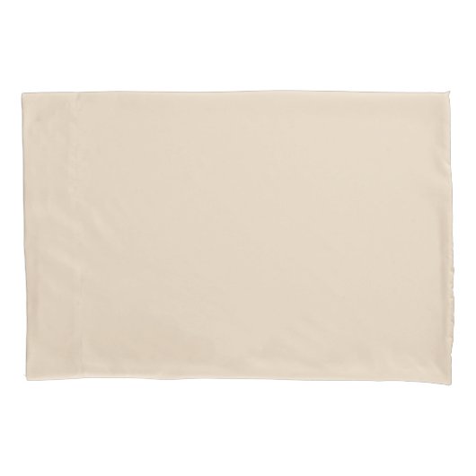 Plain Cream Pillow Hoesje Kussensloop (Voorkant)