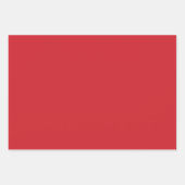 Plain Crimson Fuzzy Fire Red Shades 3 Tones Inpakpapier Vel (Voorkant)