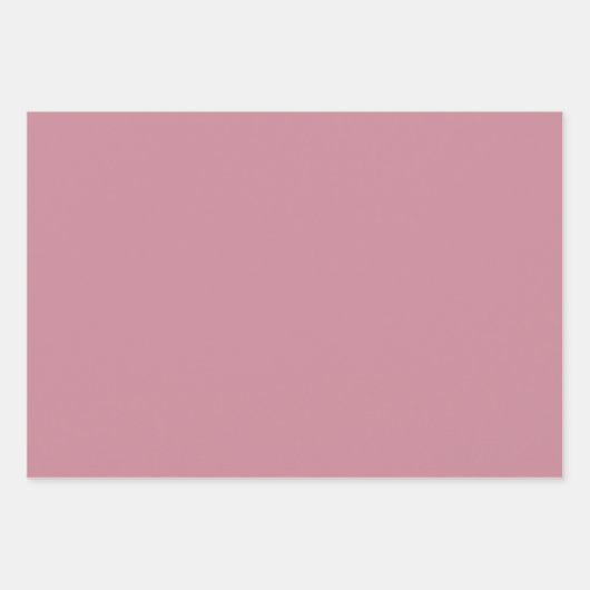 Plain Crimson Puce Strawberry Pink Shades 3 Tones Inpakpapier Vel (Voorkant 2)