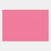 Plain Crimson Puce Strawberry Pink Shades 3 Tones Inpakpapier Vel (Voorkant)