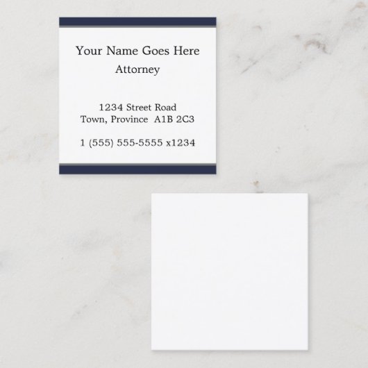 Plain, Dapper Professional Lawyer Visitekaartje (Voorkant / Achterkant)