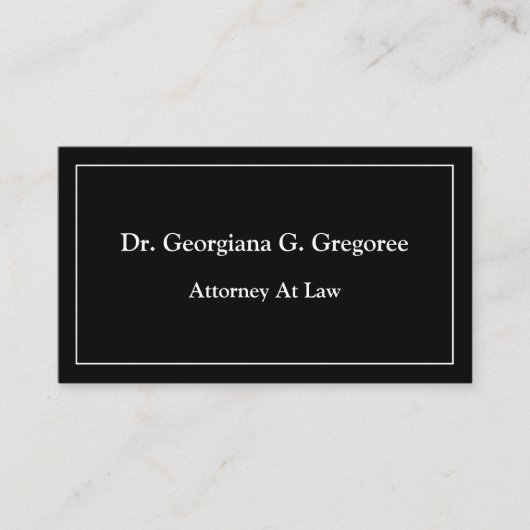 Plain, Dapper Visitekaartje (Voorkant)