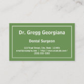 Plain Dental Surgeon Visitekaartje (Voorkant)