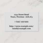 Plain Dermatologist Visitekaartje (Achterkant)