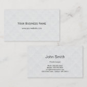 Plain Diamond Pattern Lawyer Visitekaartje (Voorkant / Achterkant)