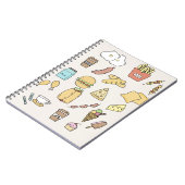 Plain Doodle Minimalist Food Variety Notitieboek (Linkerzijde)