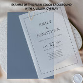 Plain Dusty Blue Achtergrond voor Vellum Overlay Kaart