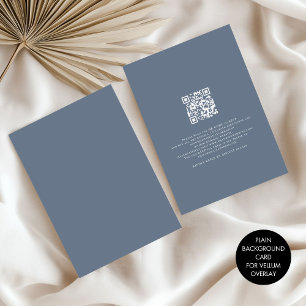 Plain Dusty Blue Achtergrond voor Vellum Overlay Kaart