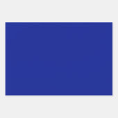 Plain Electric Royal Midnight Blue Shades 3 Tones Inpakpapier Vel (Voorkant 2)