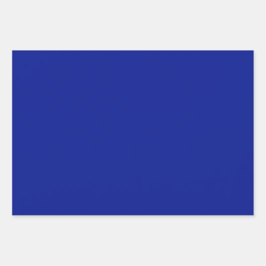 Plain Electric Royal Midnight Blue Shades 3 Tones Inpakpapier Vel (Voorkant 2)