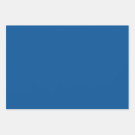 Plain Electric Royal Midnight Blue Shades 3 Tones Inpakpapier Vel