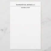 Plain Elegant Attractive Minimalist Briefpapier (Voorkant)