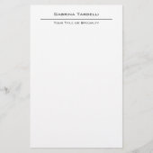 Plain Elegant Attractive Minimalist Briefpapier (Voorkant)
