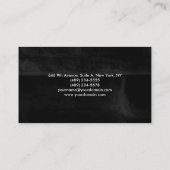 Plain Elegant Grey Black Brick Professional Visitekaartje (Achterkant)