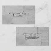 Plain Elegant Grey Wall Professional Visitekaartje (Voorkant / Achterkant)