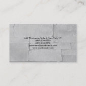 Plain Elegant Grey Wall Professional Visitekaartje (Achterkant)