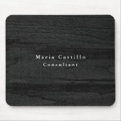 Plain Elegant Grey Wood Minimalist Modern Muismat (Voorkant)