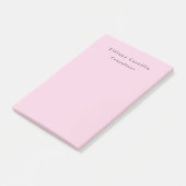 Plain Elegant Licht Roze Eenvoudig Minimalistisch Post-it® Notes (Schuin)