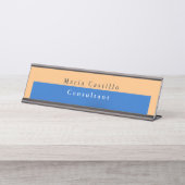 Plain Elegant minimalist Bureau Naambordje (Voorkant)