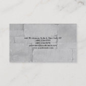 Plain Elegant Modern Gray Wall Visitekaartje (Achterkant)