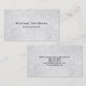 Plain Elegant Modern Grey Wall Texture Visitekaartje (Voorkant / Achterkant)