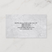 Plain Elegant Modern Grey Wall Texture Visitekaartje (Achterkant)