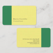 Plain Elegant Modern Minimal Zee Green Cam Visitekaartje (Voorkant / Achterkant)