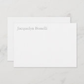 Plain Elegant Modern minimalist Bedankkaart (Voorkant / Achterkant)