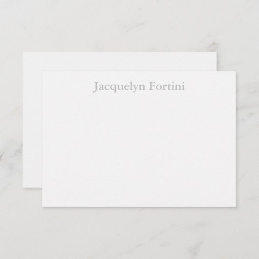 Plain Elegant Modern minimalist Bedankkaart (Voorkant / Achterkant)