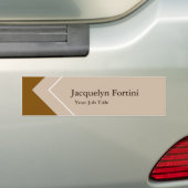 Plain Elegant Modern minimalist Bumpersticker (Op auto)