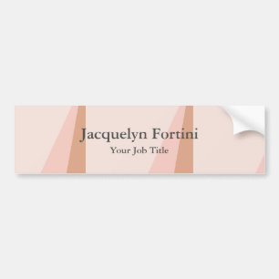 Plain Elegant Modern minimalist Bumpersticker