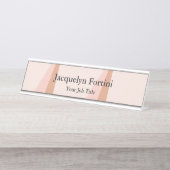 Plain Elegant Modern minimalist Bureau Naambordje (Voorkant)